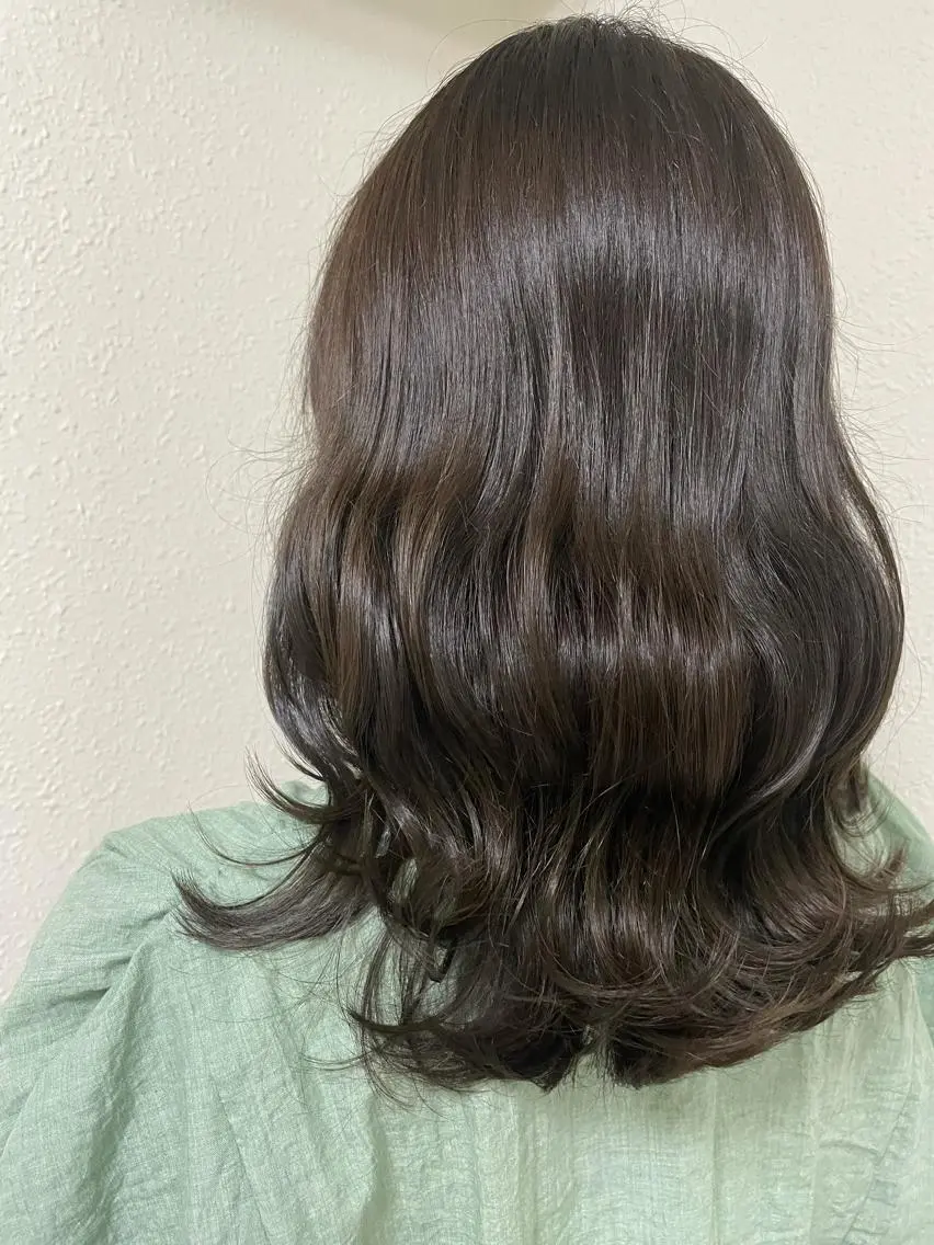 ミディアム カラー カット ヘアカラー トリートメント ヘアセット ✨髪質改善特化サロン ✨グシユキヤ✨のヘアスタイル
