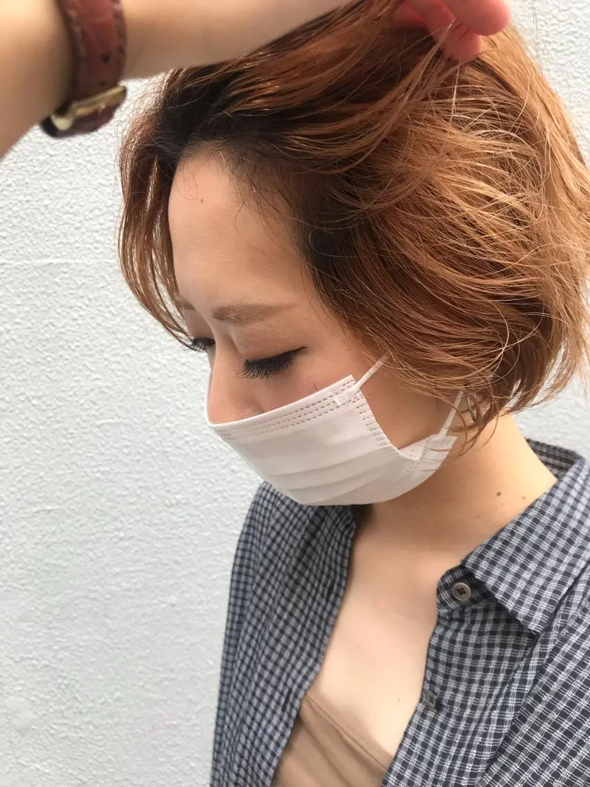 ショート カット ヘアカラー トリートメント ayane⭐️ボブ・ ショート・パーマのヘアスタイル
