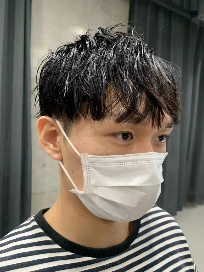 ショート パーマ ボブパーマコテ巻き風 パーマNo1深江秀平のヘアスタイル