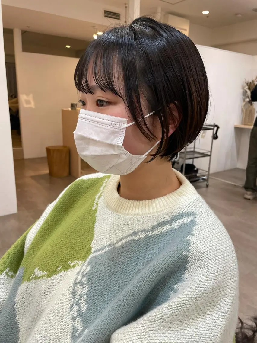 ショート カット ヘアカラー トリートメント 大迫 江梨のヘアスタイル