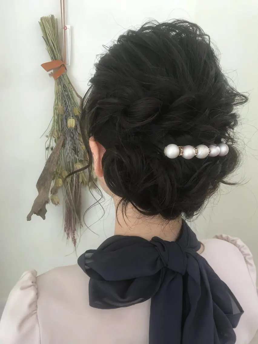 ミディアム ヘアアレンジ ｓａｋｕｒａ .のマツエク・マツパデザイン