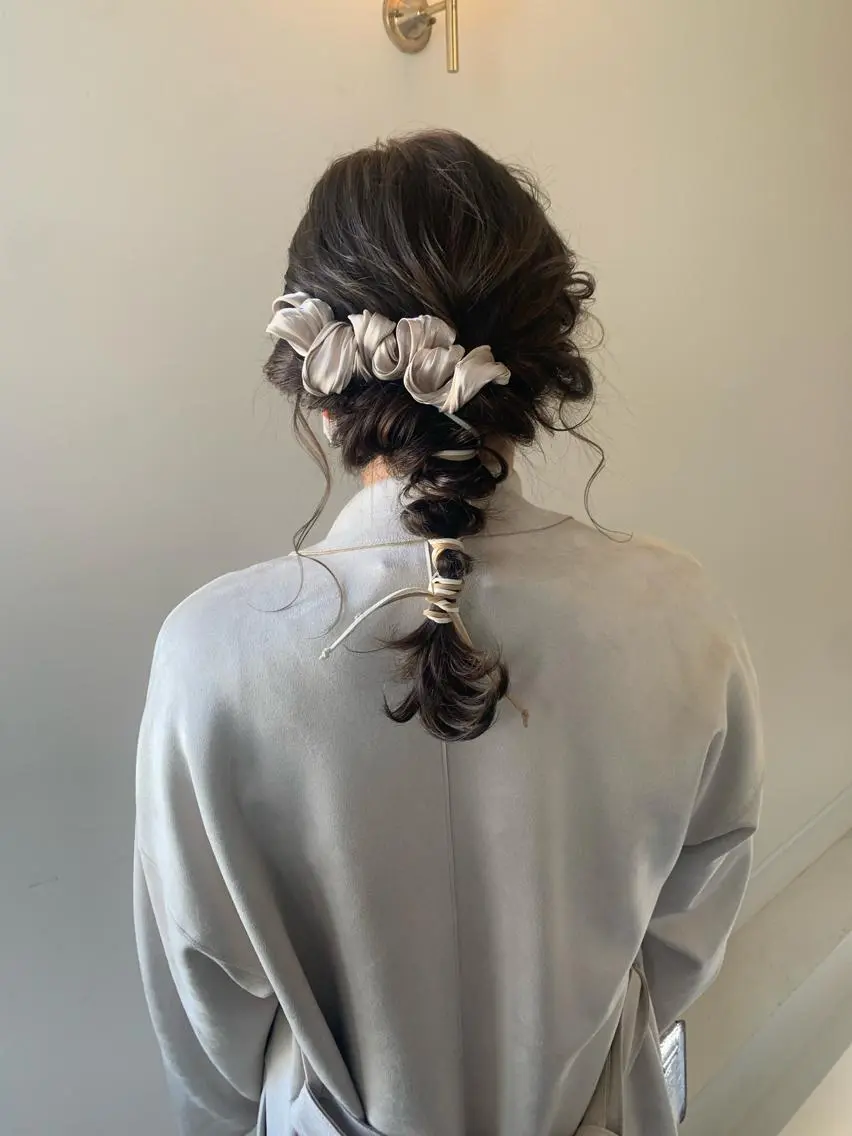 セミロング ヘアセット 本間 結衣のヘアスタイル