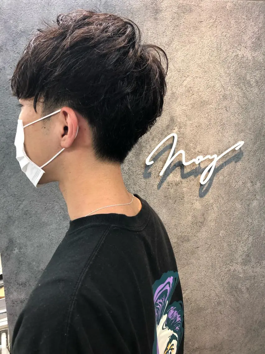 パーマ メンズ メンズパーマ カット パーマ トリートメント Noyヨシモト ヒロトのヘアスタイル