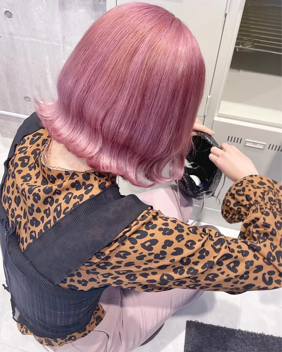 ミディアム カラー パーマ ヘアアレンジ メンズ キッズ ネイル マツエク・マツパ アイブロウ レイヤー/ダブル カラー/YURINAのヘアスタイル