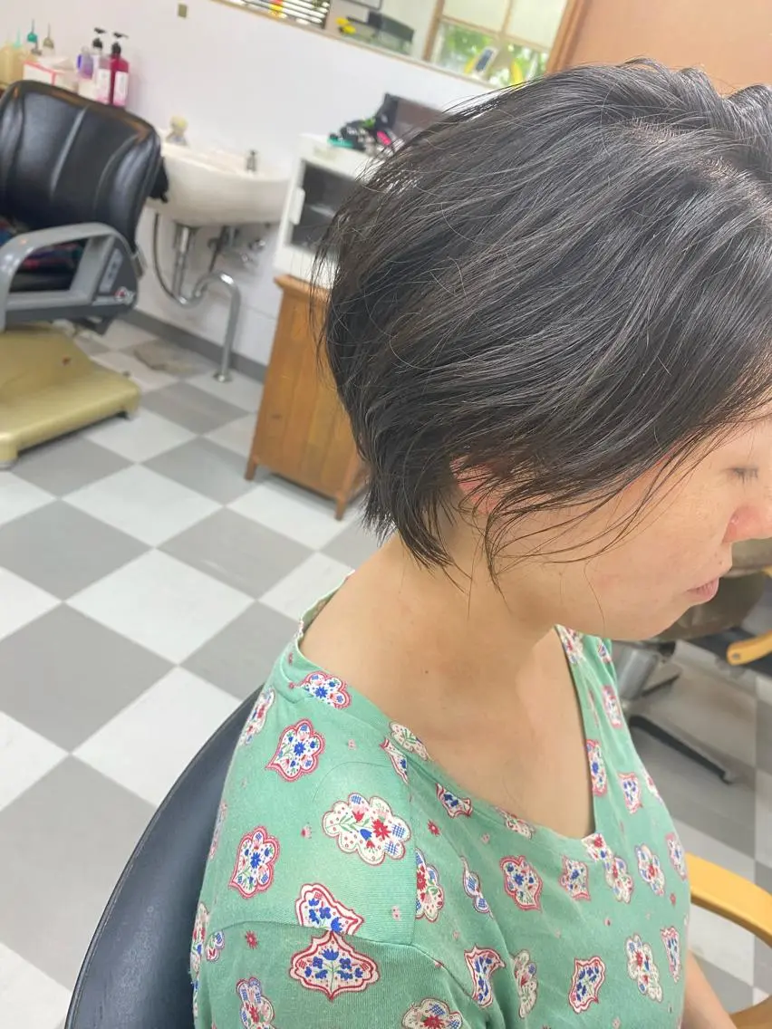 ショート ショートボブ ボブ ショートヘア カット ヘアカラー 永沼 真依のヘアスタイル