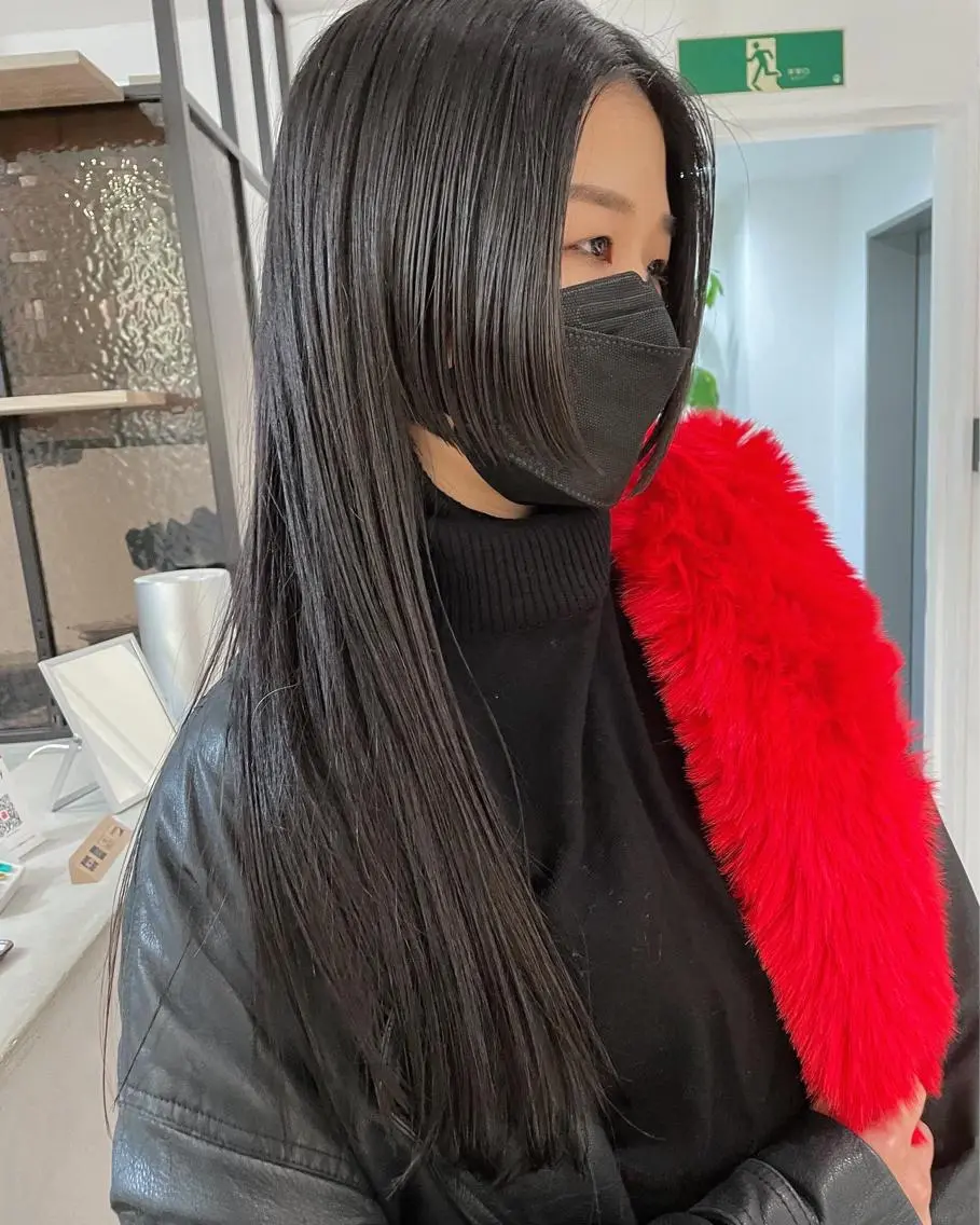 ロング ロング サイドバング カット トリートメント 村上雅人 ナチュラルモードのヘアスタイル