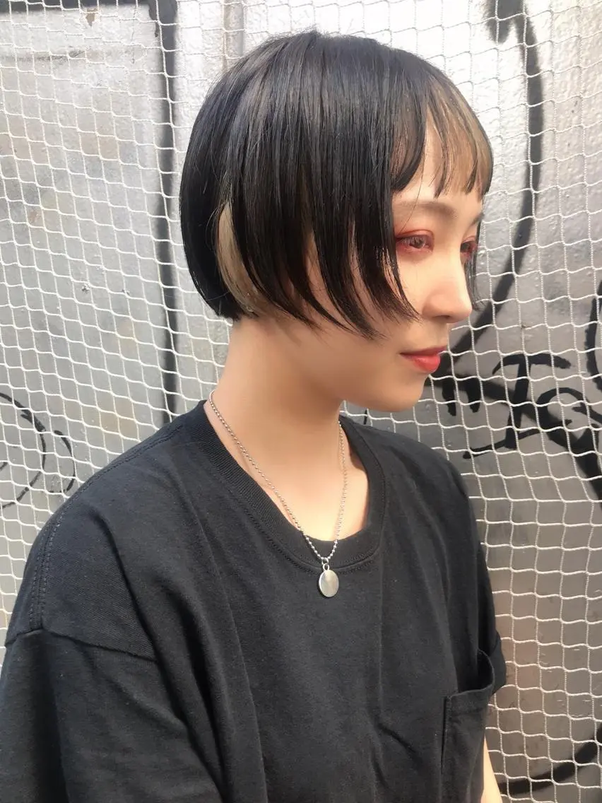カラー カット ブリーチ/ウルフ特化 渋谷カルチャー交差点のヘアスタイル