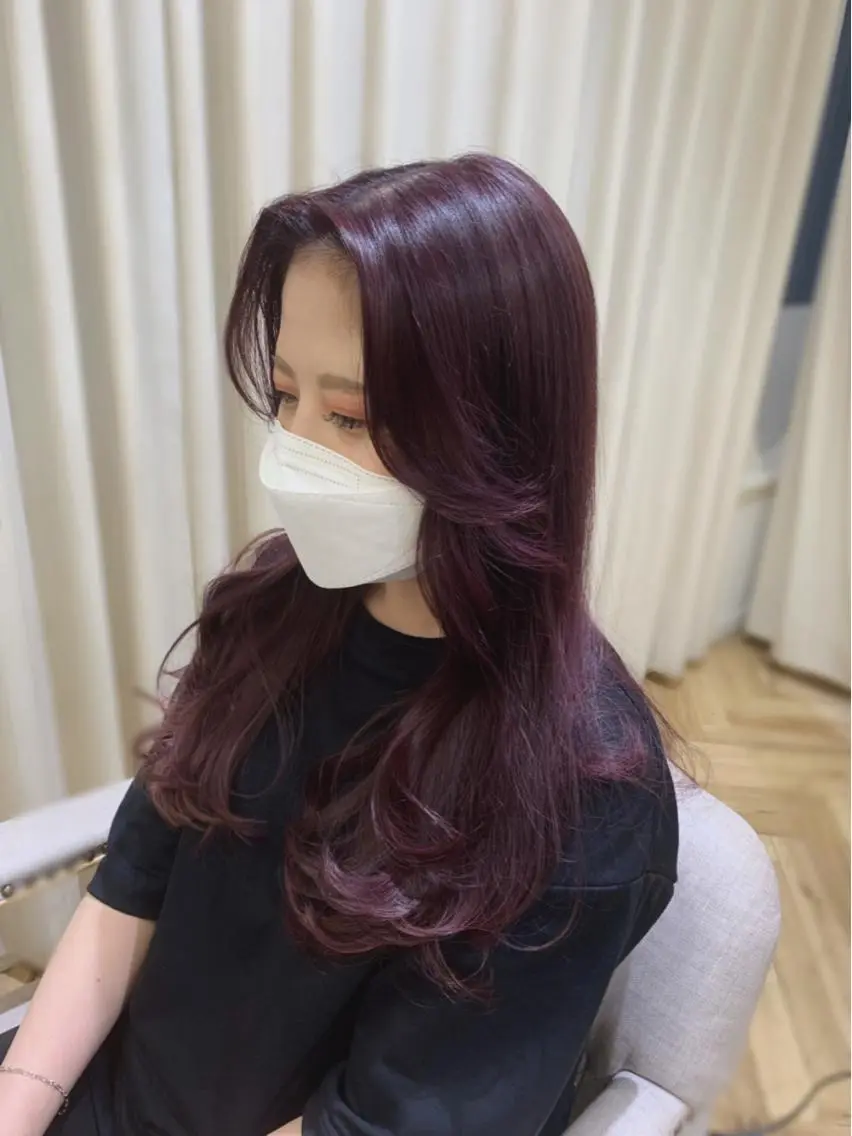 ロング レイヤーカット ヘアカラー トリートメント 復帰しました🎀 しょうこLuanaのヘアスタイル