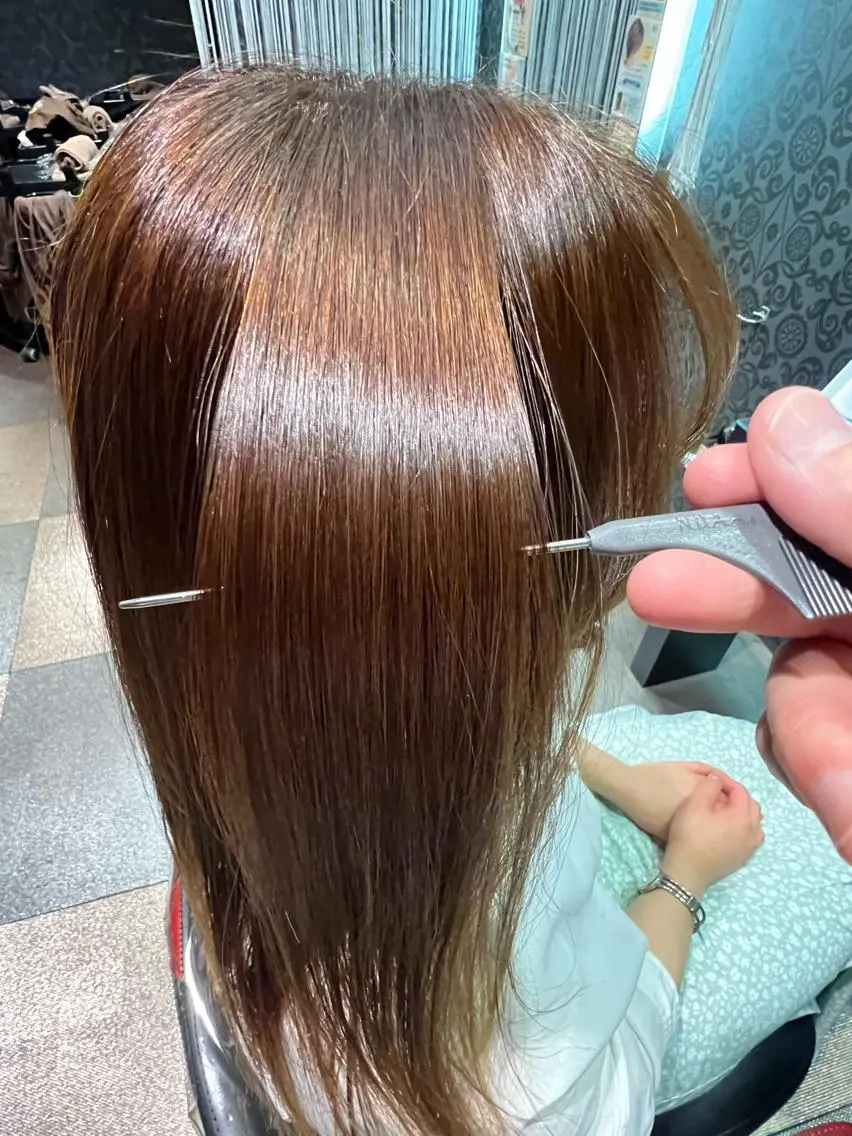 ロング パーマ 髪質改善 ストレートパーマ ✨技術講師.艶髪✨ ✂︎佐久間✂︎のヘアスタイル