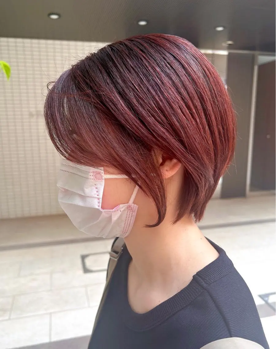 ショート カラー ブリーチ ブリーチなしカラー ピンクカラー ボブ ショートヘア 💎透明感カラー特化 💎TAISEIのヘアスタイル