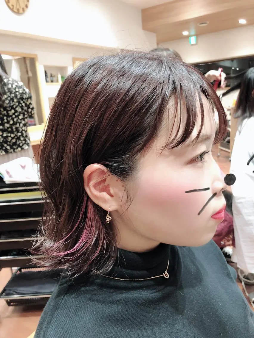 ショート カラー イヤリングカラー ピンクカラー 【美髪を叶える】中谷 彰宏(アキ)のヘアスタイル