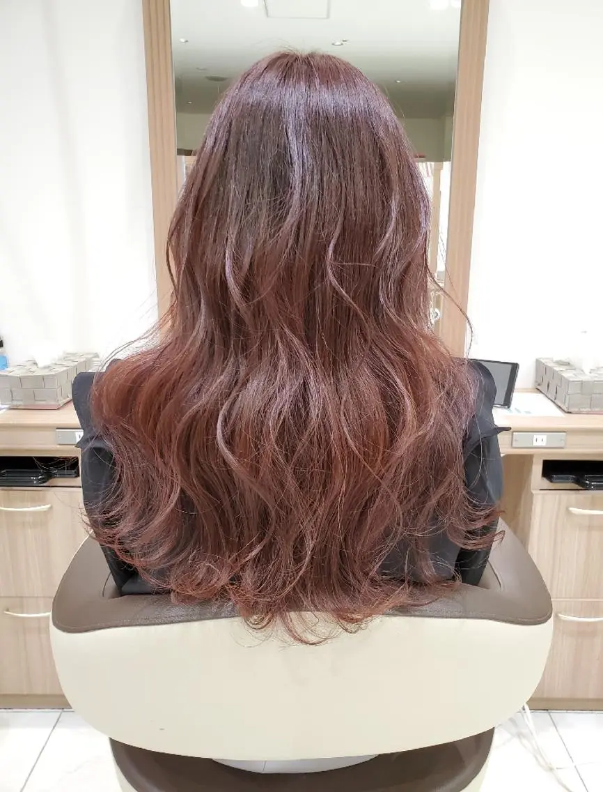 ロング カラー ベージュカラー イルミナカラー ピンクカラー ピンクベージュ カラー特化🔥中村 和貴<Ash津田沼>のヘアスタイル