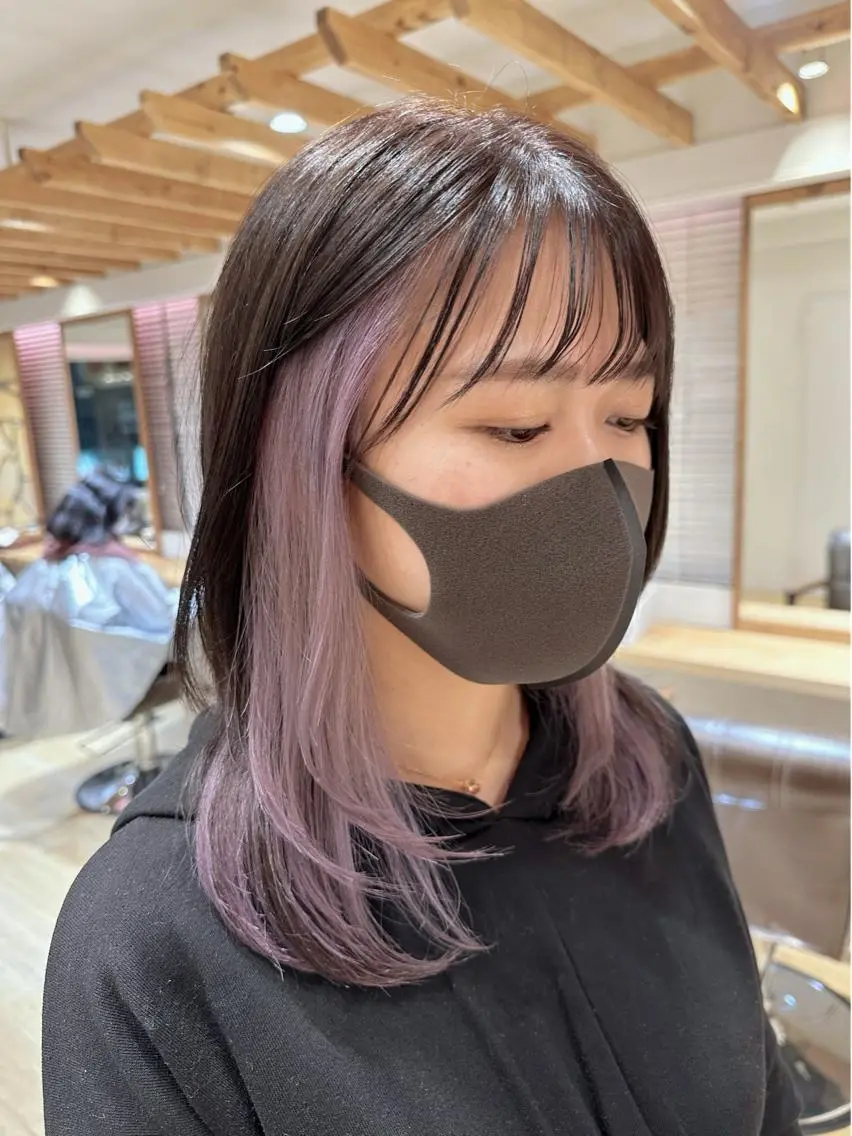 セミロング カット ヘアカラー 新宿 木下拓哉のヘアスタイル