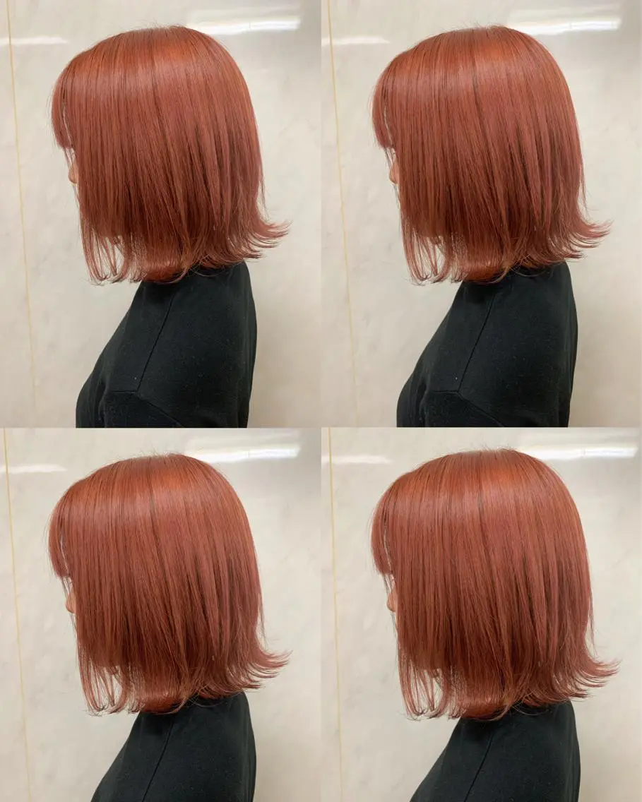 ミディアム ヘアカラー 袴田 伊代のヘアスタイル