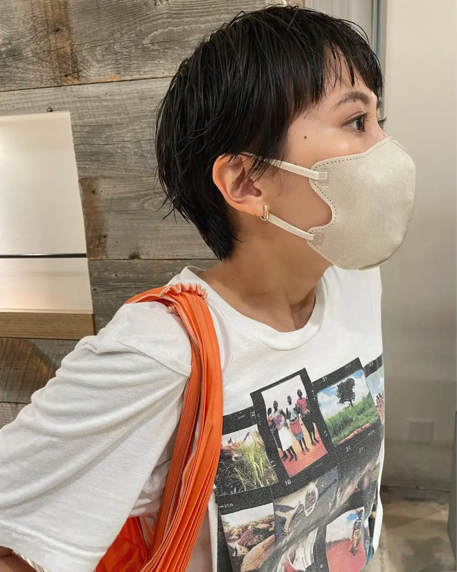ショート パーマ ショートヘア カット パーマ トリートメント 村上雅人 ナチュラルモードのヘアスタイル