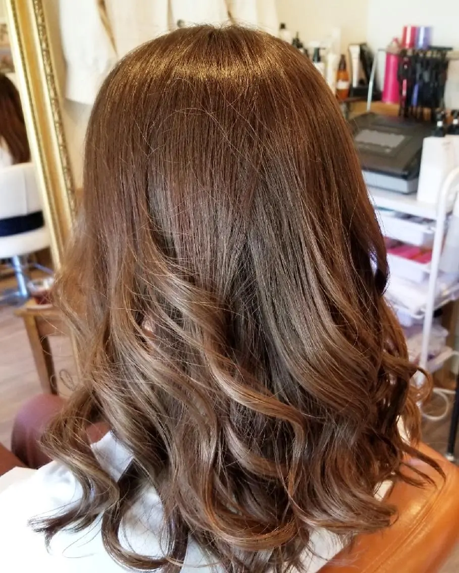 ロング カラー アディクシーカラー ブルーカラー 外国人風カラー トリートメント カット ヘアカラー トリートメント spa hair  ark 富井直美のヘアスタイル