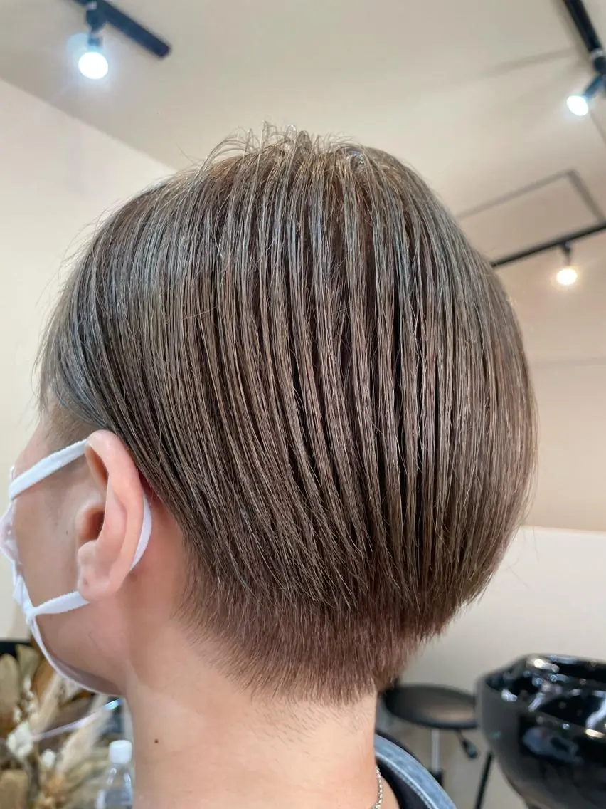 ショート カラー ブリーチ トリートメント hair salon mokuri〜木音〜のヘアスタイル