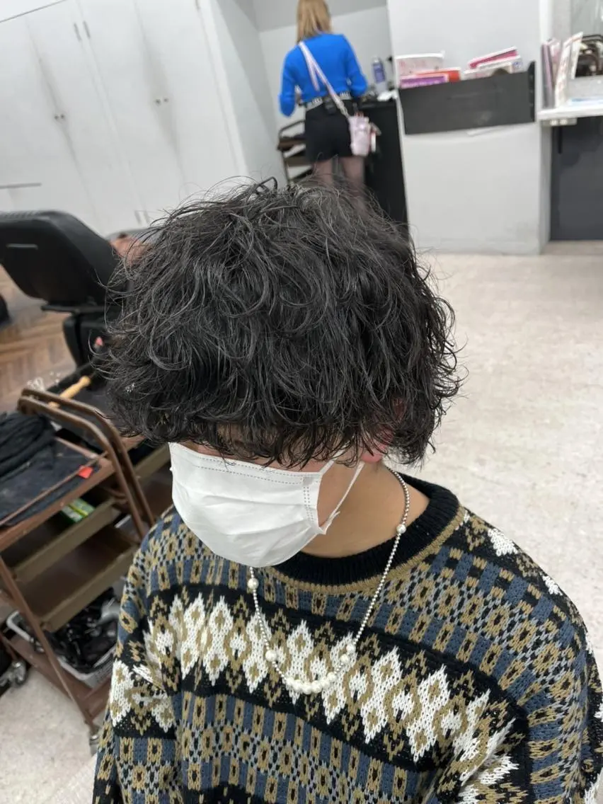 ショート 京都河原町 メンズパーマ助川龍哉のヘアスタイル