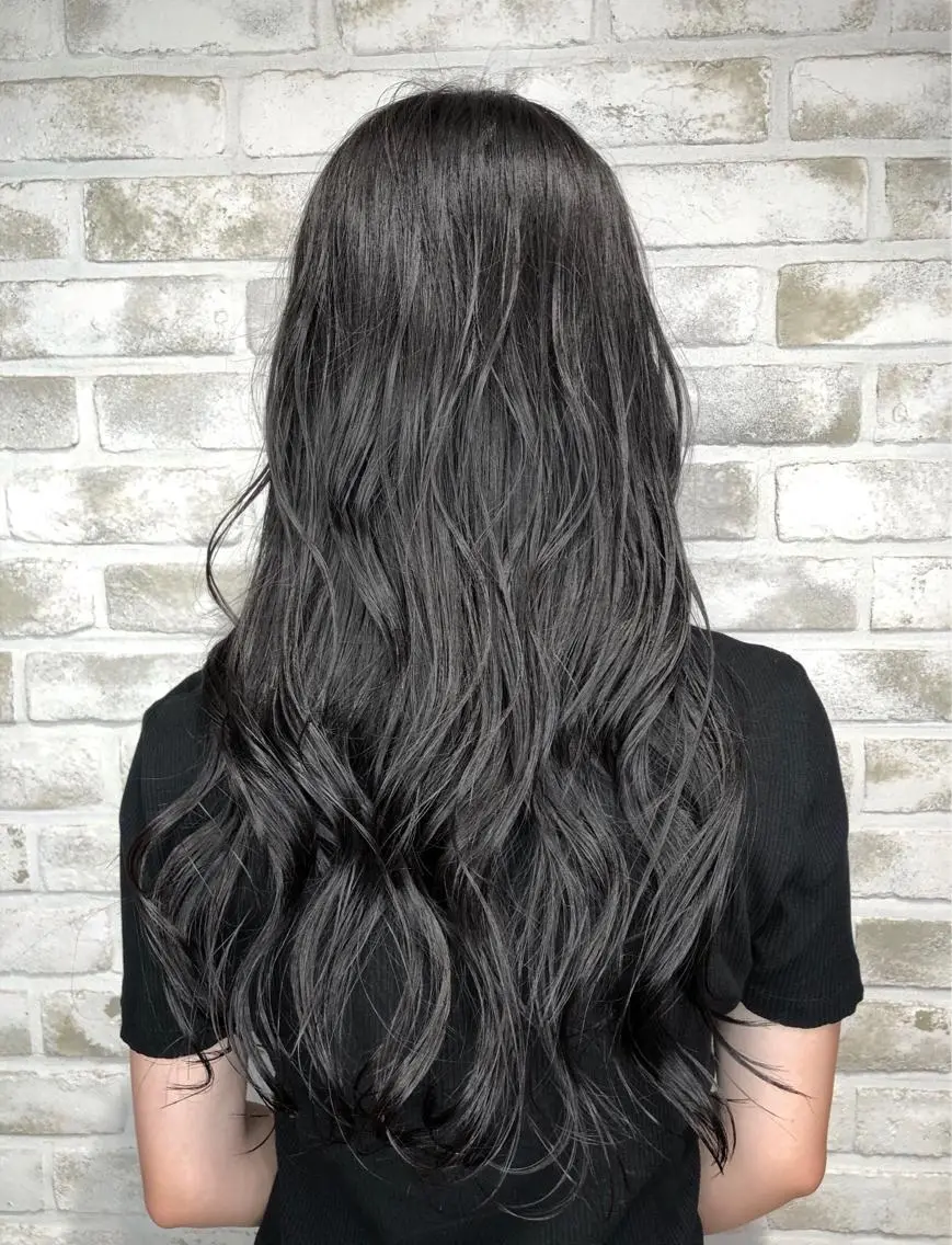 セミロング カラー トッチ 艶髪髪質改善のヘアスタイル
