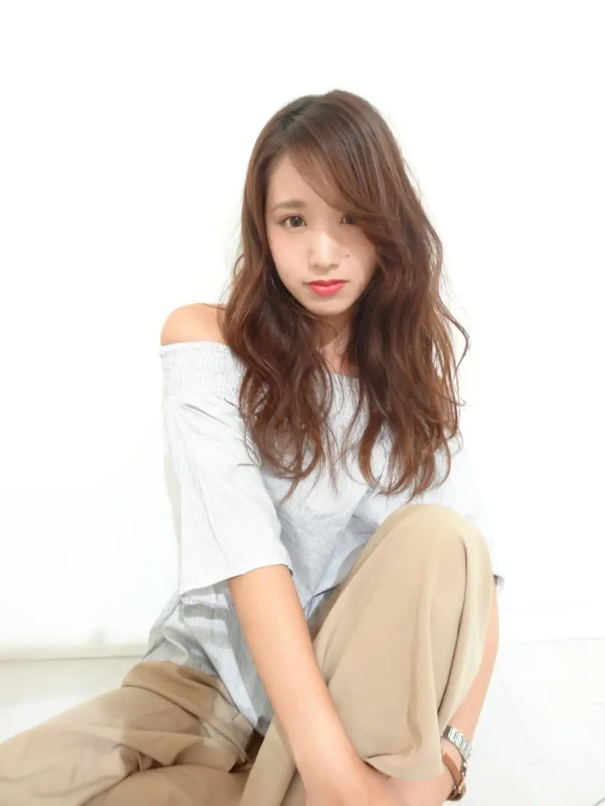 セミロング ロング ヘアアレンジ _WHITE高槻店 yusukeのヘアスタイル