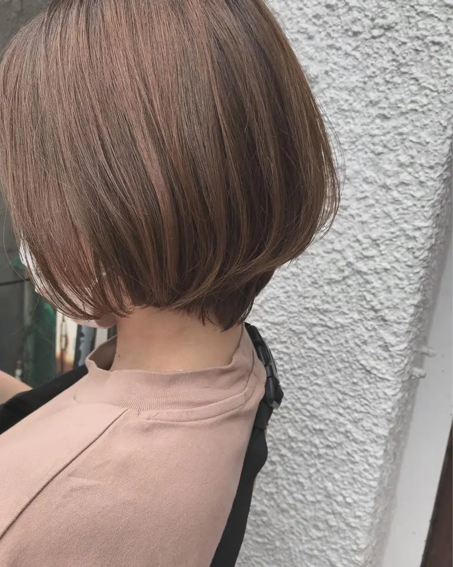 ショート ヘアカラー トリートメント ayane⭐️ボブ・ ショート・パーマのヘアスタイル
