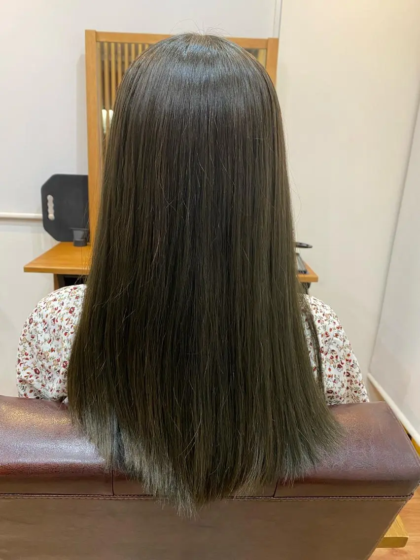 セミロング 髪質改善&縮毛矯正 カット/soyaのヘアスタイル