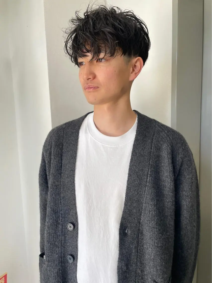 ショート メンズ マッシュ くせ毛 ショートヘア カット トリートメント 村上雅人 ナチュラルモードのヘアスタイル