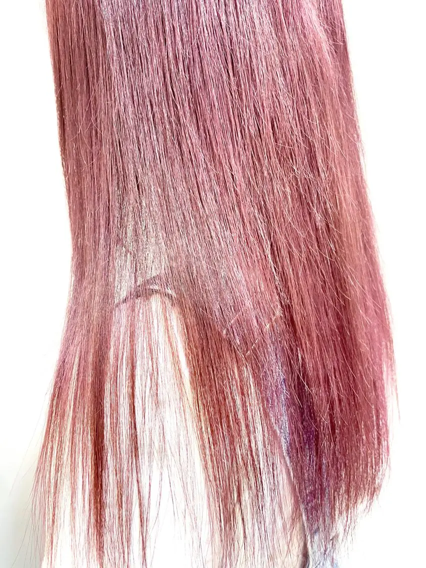 ロング カラー ピンクカラー カット ヘアカラー トリートメント ダメージレスブリーチ HIROSHIのヘアスタイル