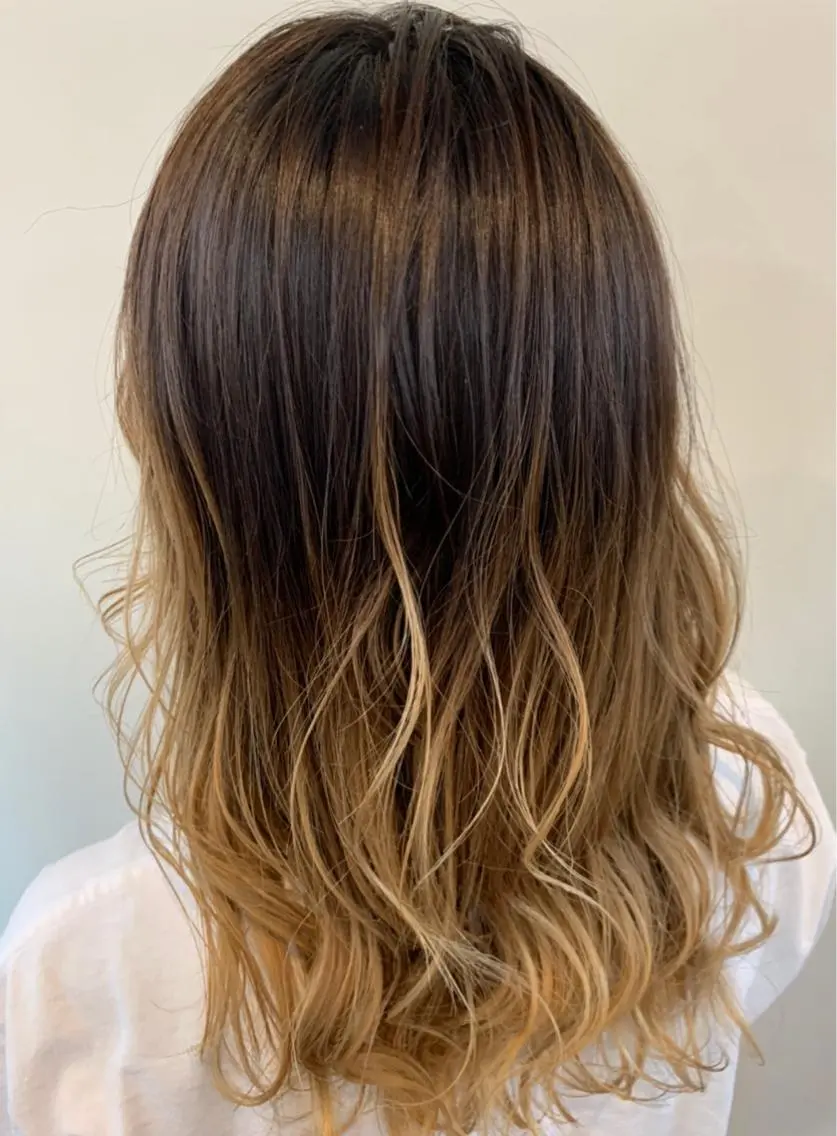セミロング ヘアアレンジ カット FLAGS YAMATOのヘアスタイル