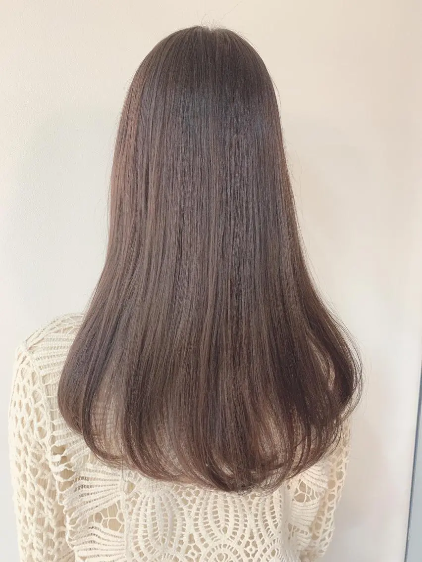 ロング カラー カット ヘアカラー なりたいが叶う ながしまじゅんきのヘアスタイル