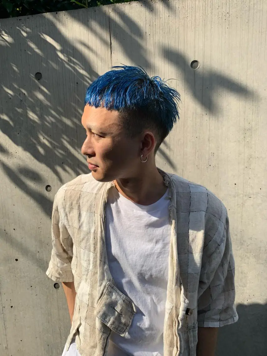 カラー メンズ メンズショート チバ タクミのヘアスタイル