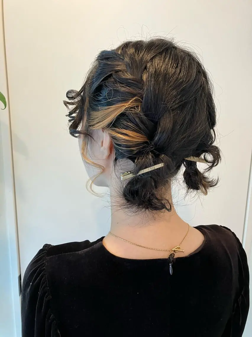 ヘアアレンジ 結婚式・ブライダル Hair&Make Nahoのマツエク・マツパデザイン