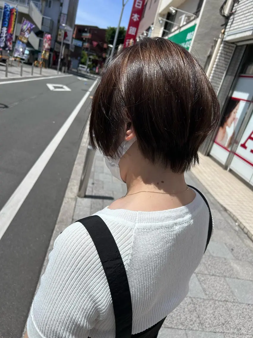 ショート 外国人風カラー ハイライト 韓国風ヘア レイヤーカット ショートヘア カット ヘアカラー AN'TIA小作代表 ⭐︎kazuma⭐︎のヘアスタイル