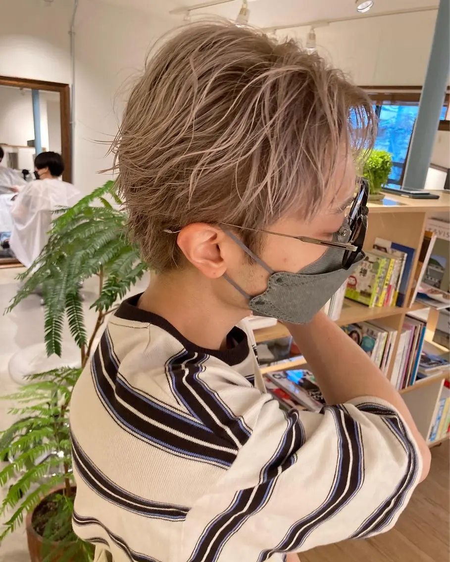 カラー カット ヘアカラー トリートメント 坂上 岳のヘアスタイル