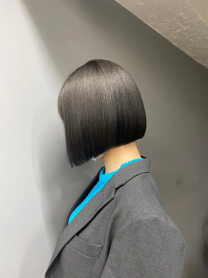 ショート ボブ 韓国風ヘア メンズ特化 刈り上げない/金井のヘアスタイル