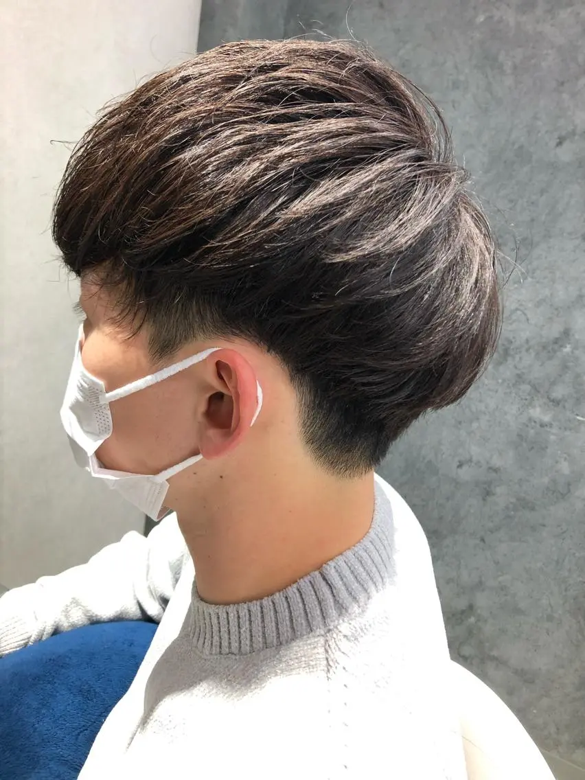 ロング メンズ ツーブロック カット ヘッドスパ Noyヨシモト ヒロトのヘアスタイル