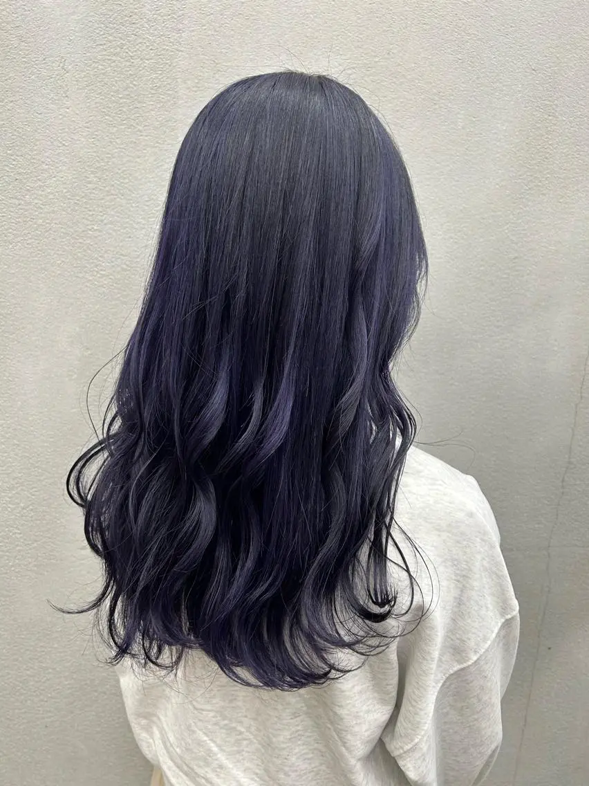 ロング カラー ディープラベンダー ラベンダーカラー N/デザインカラー 🌿ナギのヘアスタイル