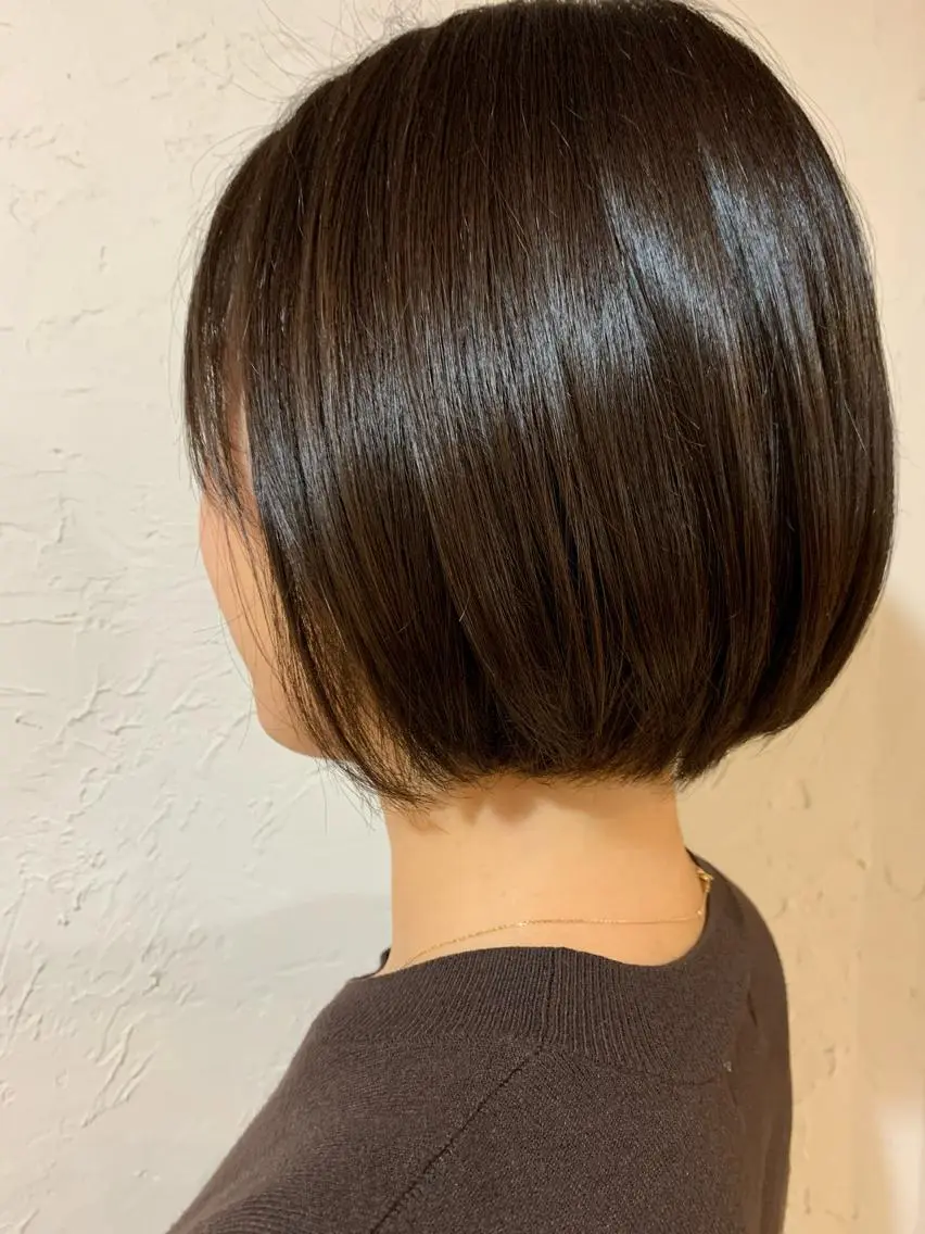 ショート カラー カット 縮毛矯正 MAYU 💚森下のヘアスタイル