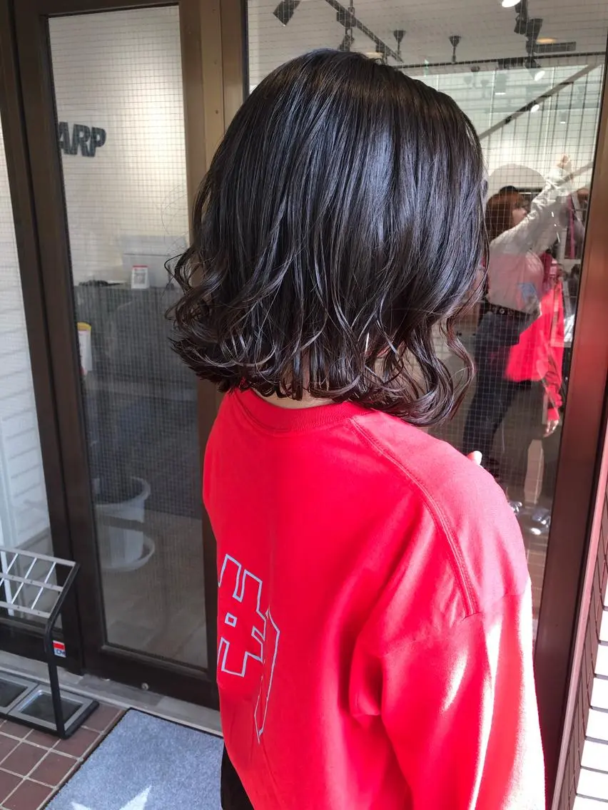 ミディアム 切りっぱなしボブ ボブ カット 🤍2nd🤍田所 美希のヘアスタイル