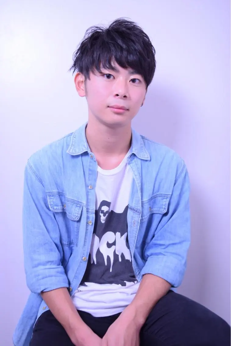 ショート カラー パーマ メンズ 高橋 隆一のヘアスタイル