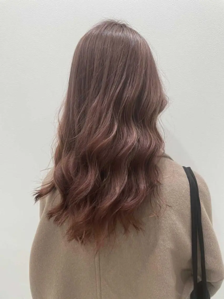 セミロング カラー ベージュカラー ピンクカラー ピンクベージュ 【髪質改善】大川 倖平のヘアスタイル