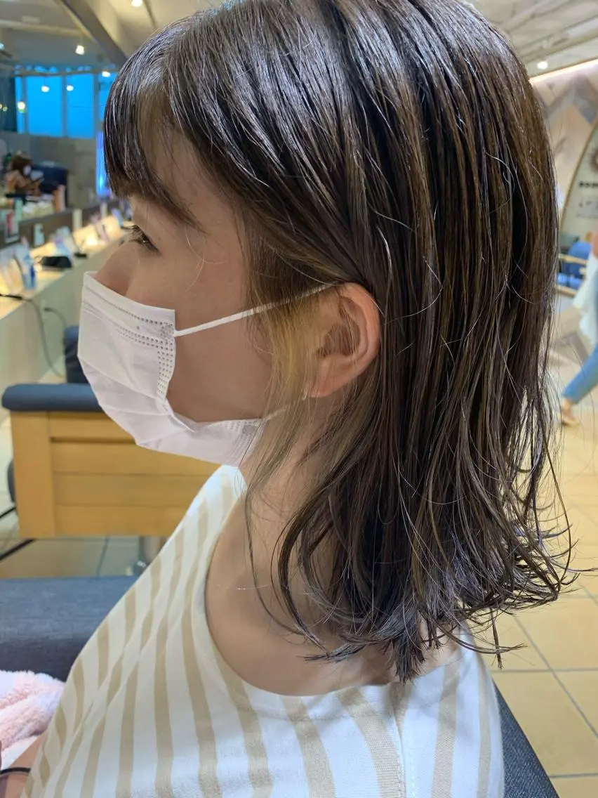 ミディアム カラー ベージュカラー イヤリングカラー ヘアカラー トリートメント ハイトーンカラー🩵 耳ツボジュエリー👂のその他イメージ
