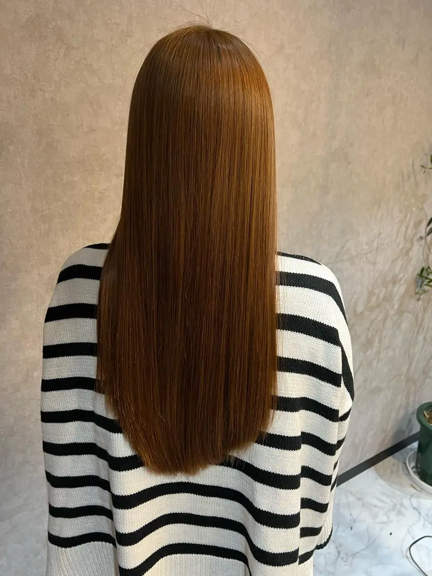 ロング 髪質改善 縮毛矯正 成田 和樹のヘアスタイル