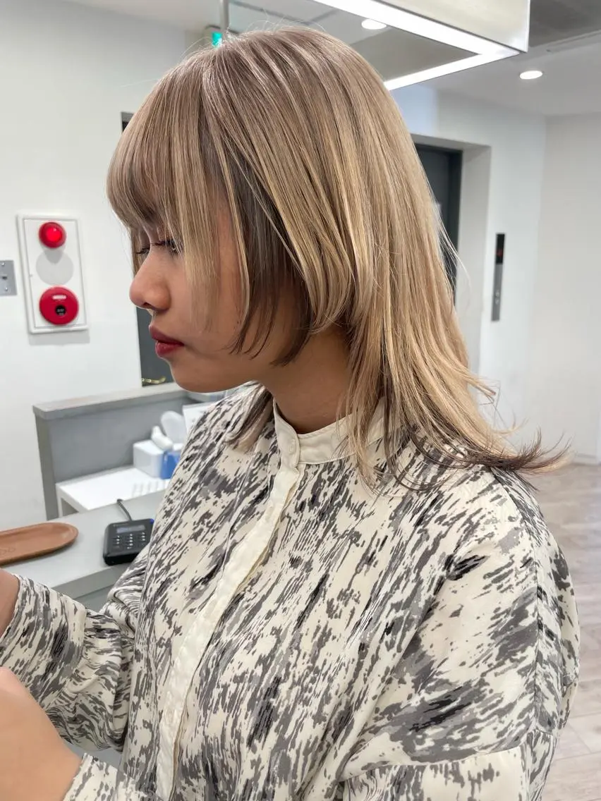 ミディアム ヘアカラー Loob.TOKYO MIYA🌈のヘアスタイル