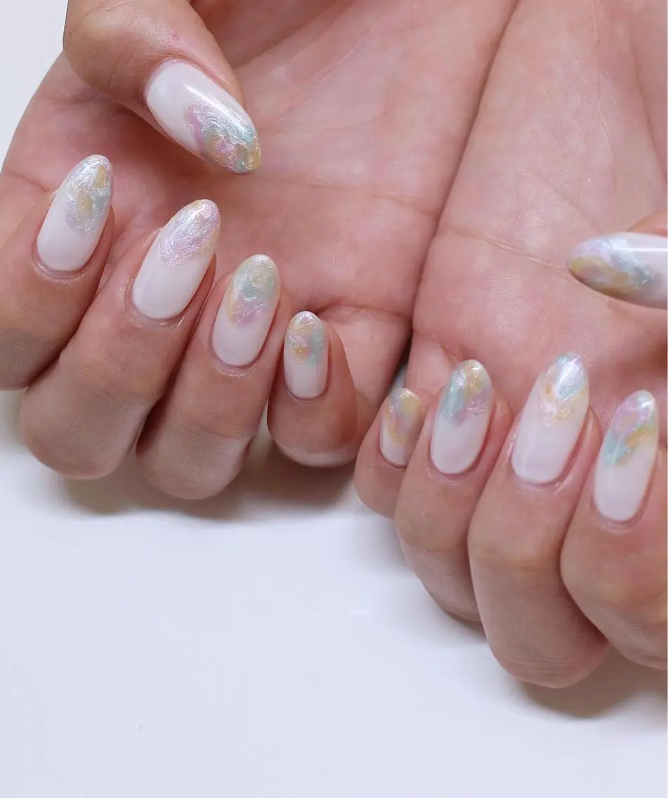 ロング ネイル ハンドネイル Baku Nailsのネイルデザイン