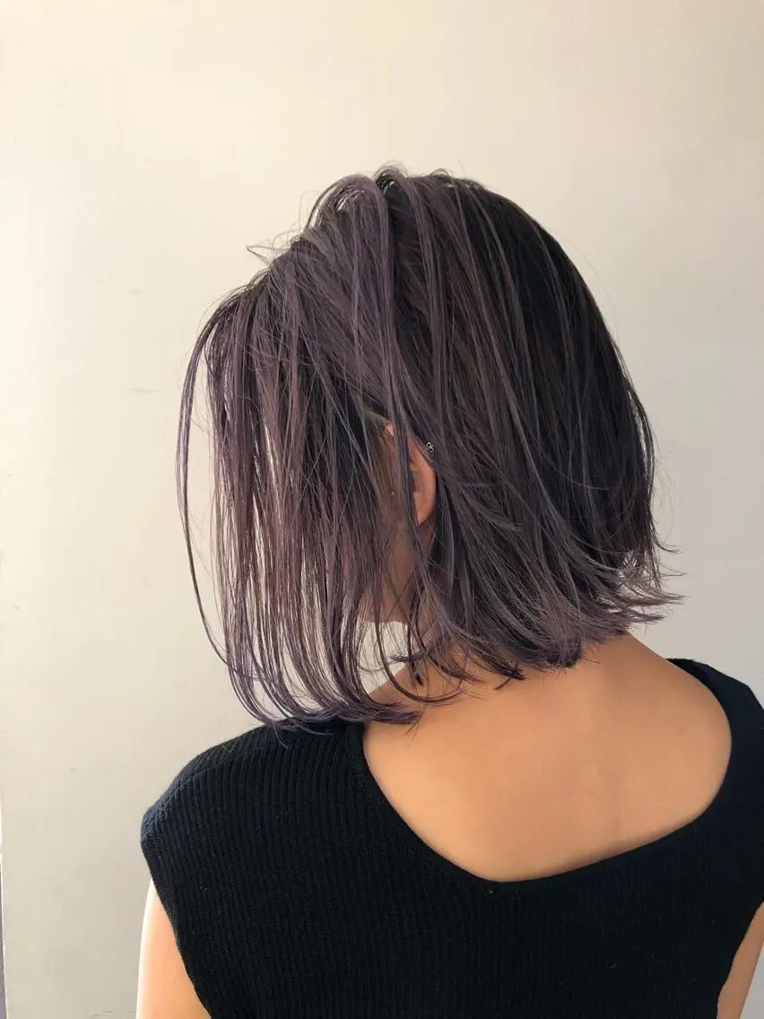 ショート カラー バレイヤージュ レイヤーカット ブリーチカラー🌈 石垣翔太のヘアスタイル