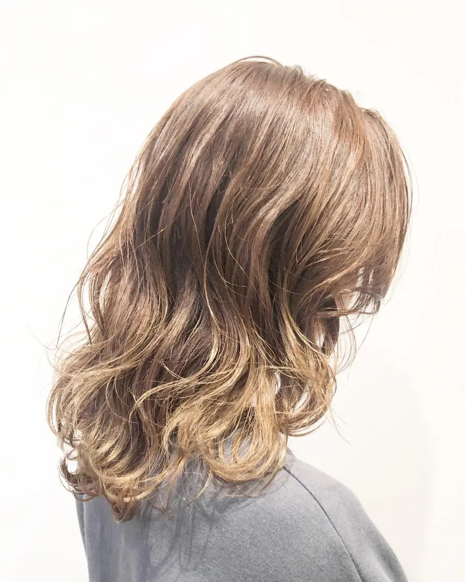 ミディアム カラー パーマ ヘアアレンジ キッズ 結婚式・ブライダル ブリーチ ブラウンカラー カット ヘアカラー トリートメント stylist 🌸 kana.のヘアスタイル