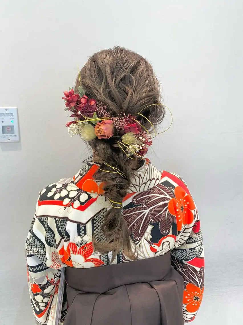 ヘアアレンジ 似合わせ艶髪カラー ❤️ハダユミのヘアスタイル