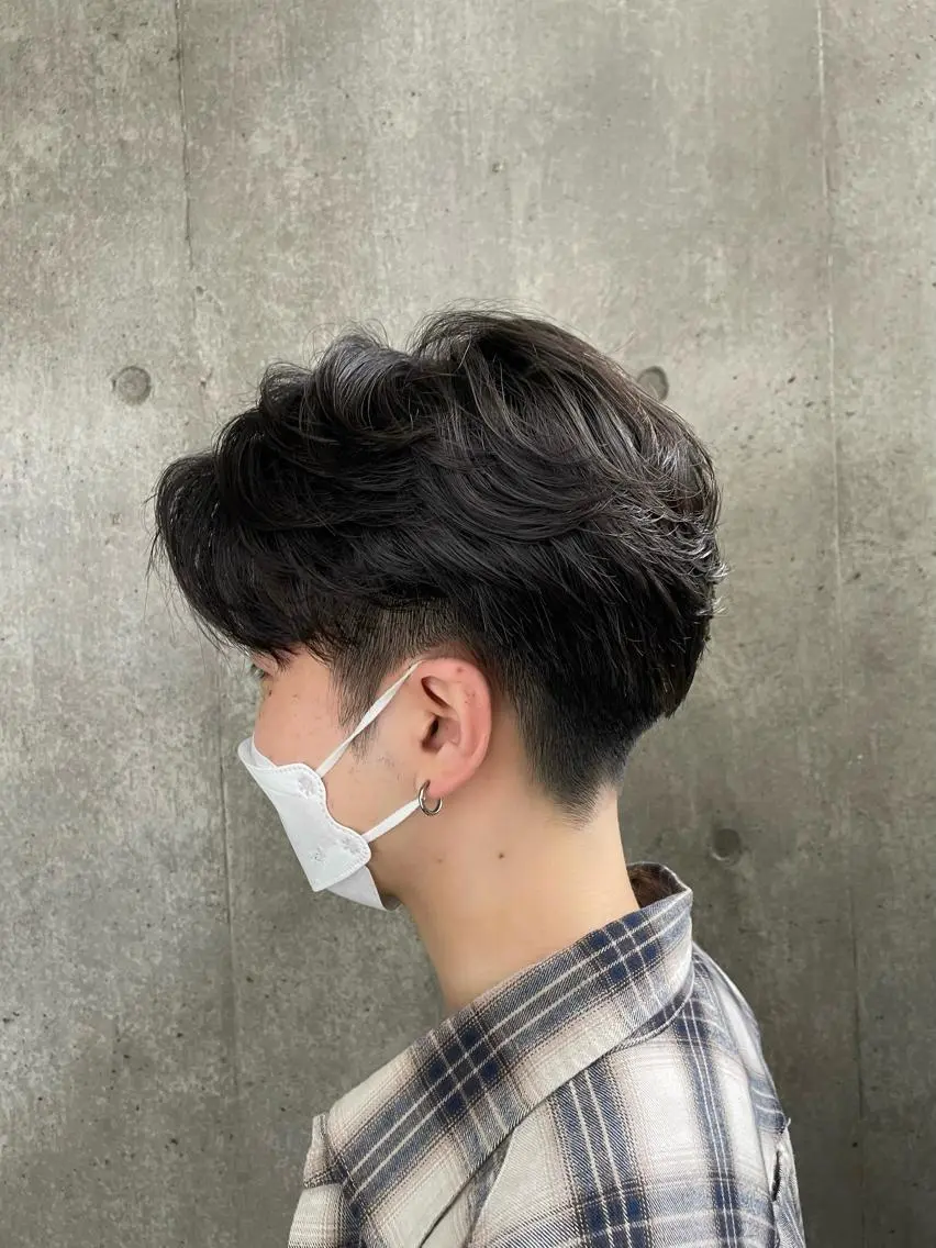 パーマ メンズ もりたみかこ 美容師お休み中のヘアスタイル