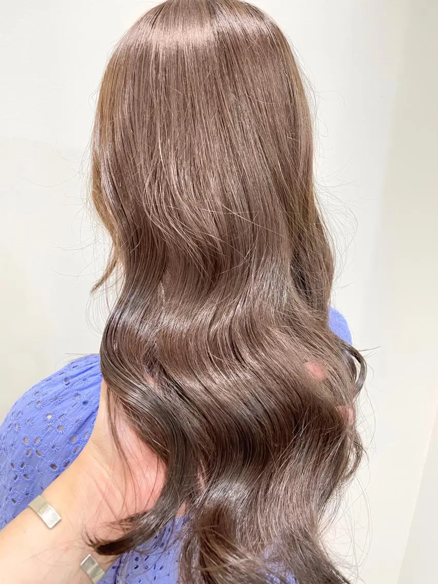 ロング カラー ヘアカラー トリートメント 縮毛矯正/髪質改善 /韓国風 山川春輝のヘアスタイル
